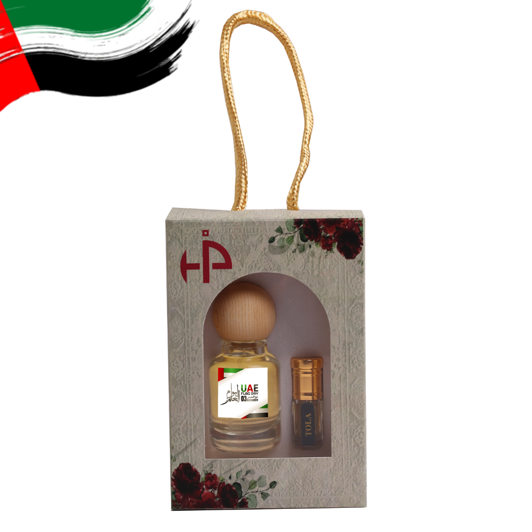 توزيعات يوم العلم الإماراتي (عطر + تولة)